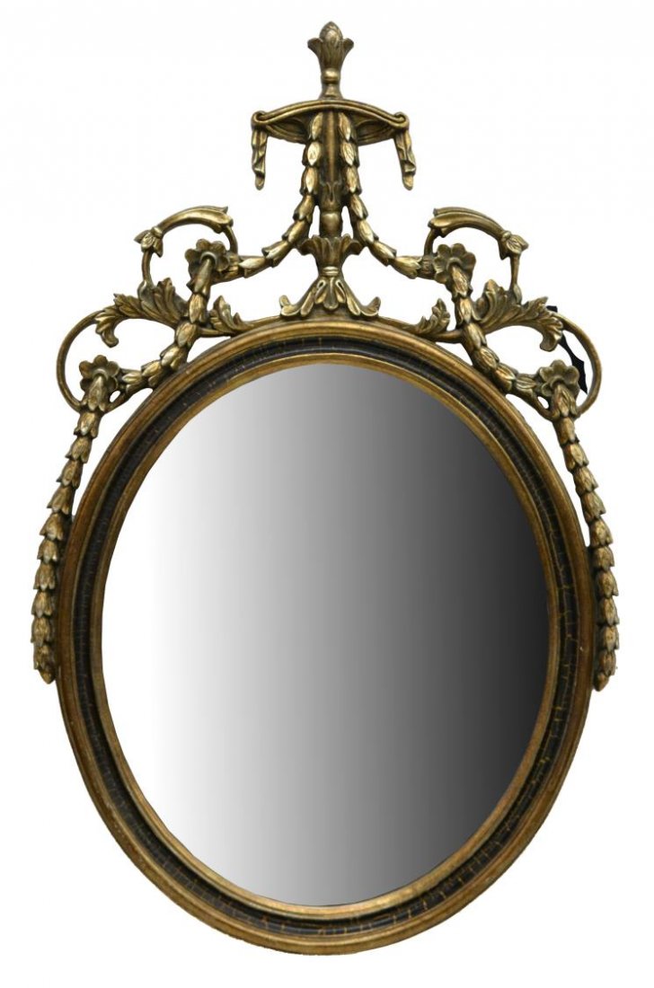 DECORATIVE FEDERAL STYLE COMPOSITION WALL MIRROR (1 of 3)