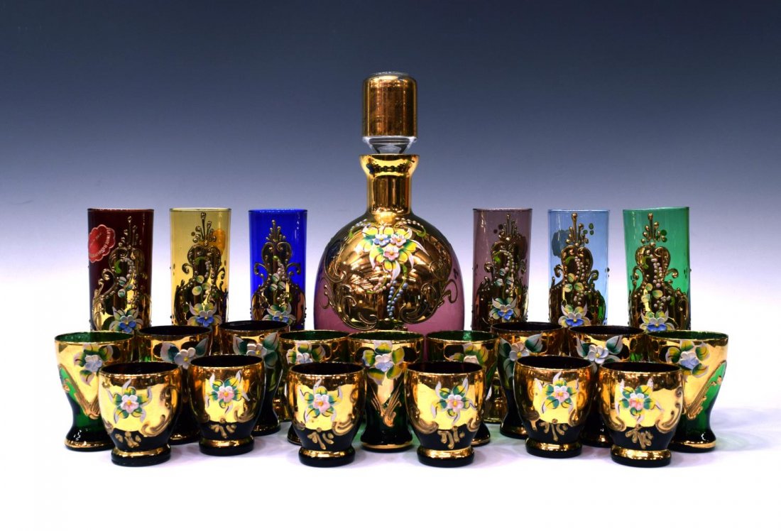 (22) COLLECTION OF PARCEL GILT ITALIAN DRINKWARE (1 of 7)