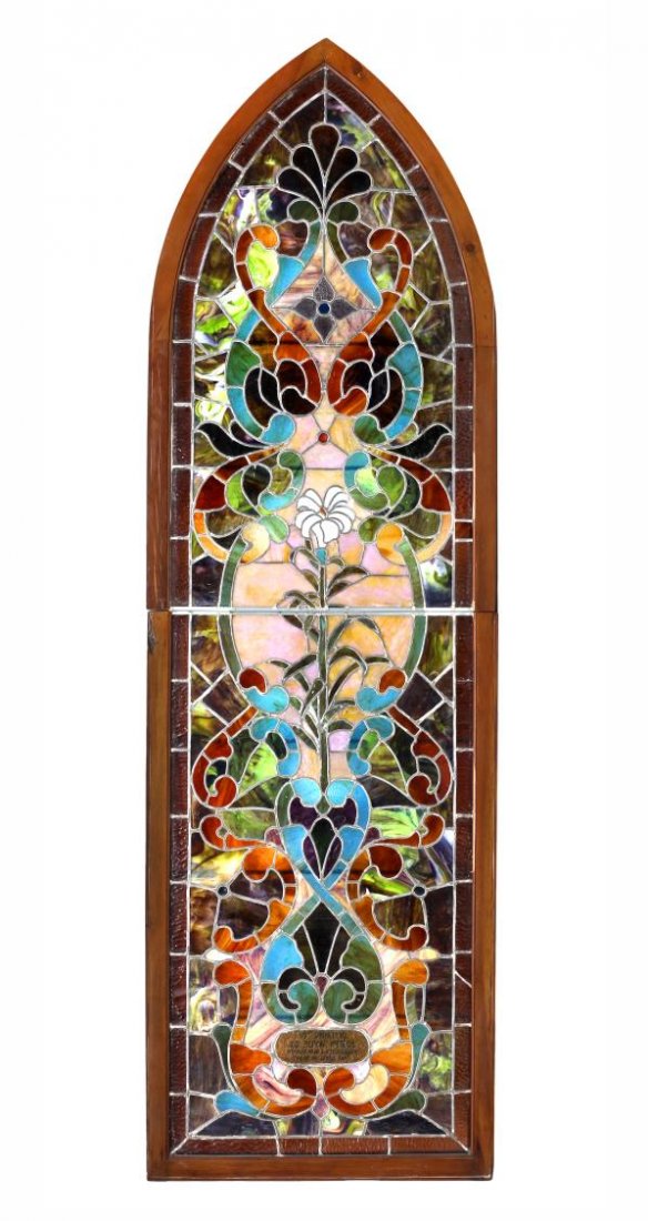 CORSICANA TEXAS CHURCH STAINED GLASS WINDOW (1 of 5)