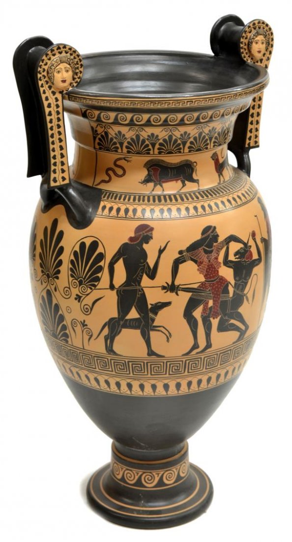 PAOLO GOLIA GREEK STYLE POTTERY AMPHORA URN (1 of 5)