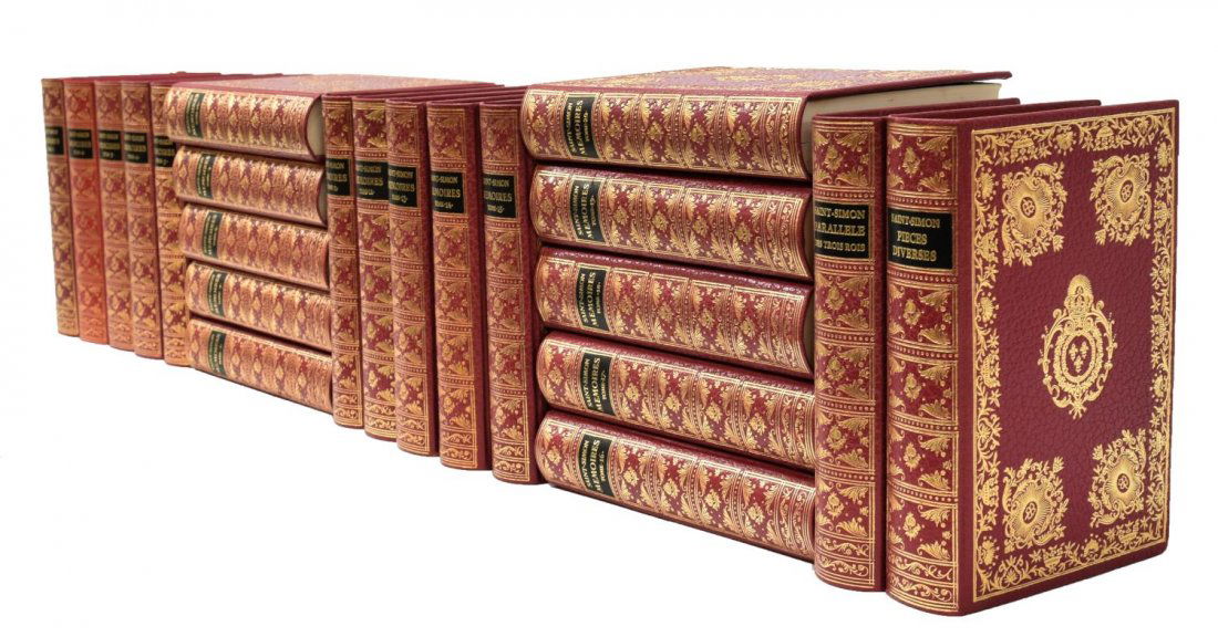 (22) FRENCH LEATHER BOUND DECORATOR BOOKS (1 of 7)