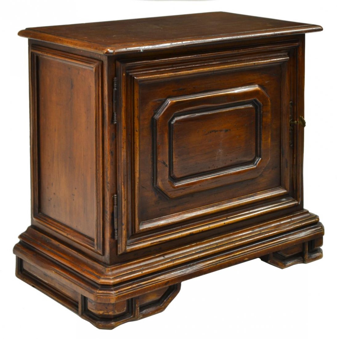 ITALIAN SINGLE DOOR SIDE CABINET, 20TH C. (1 of 3)