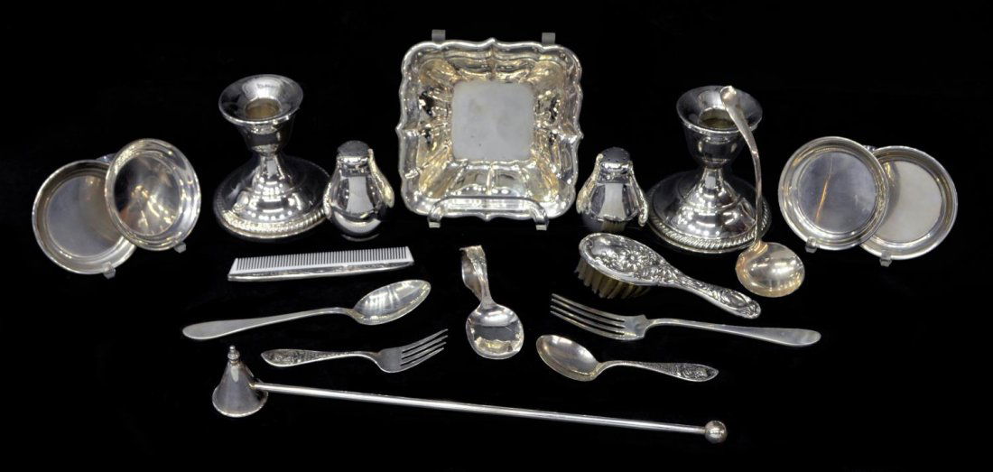 (18) COLLECTION OF STERLING SILVER TABLE ARTICLES (1 of 10)