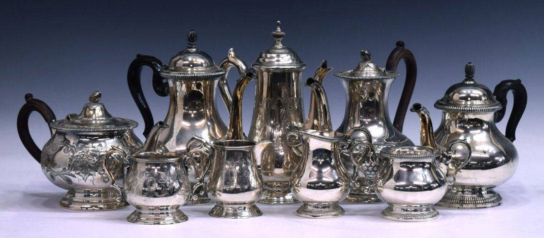(9) ANTIQUE / VINTAGE SILVERPLATE TEA COFFEE SETS (1 of 6)