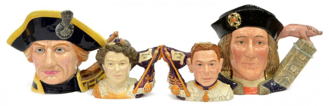 (4) ROYAL DOULTON COLLECTORS CLUB TOBY JUGS (1 of 8)