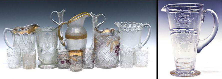 (15) 1953 CORONATION GLASS PITCHER & MOLDED GLASS (1 of 10)