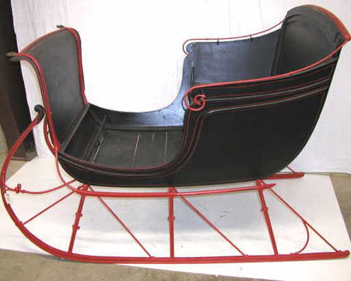 256 Antique Horse Drawn Sleigh Cutter Sled