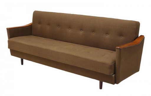 Danish Mid Century Modern Teak Sleeper Sofa Bed