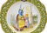 (2) FRENCH PORQUIER-BEAU QUIMPER FAIENCE PLATES - 3