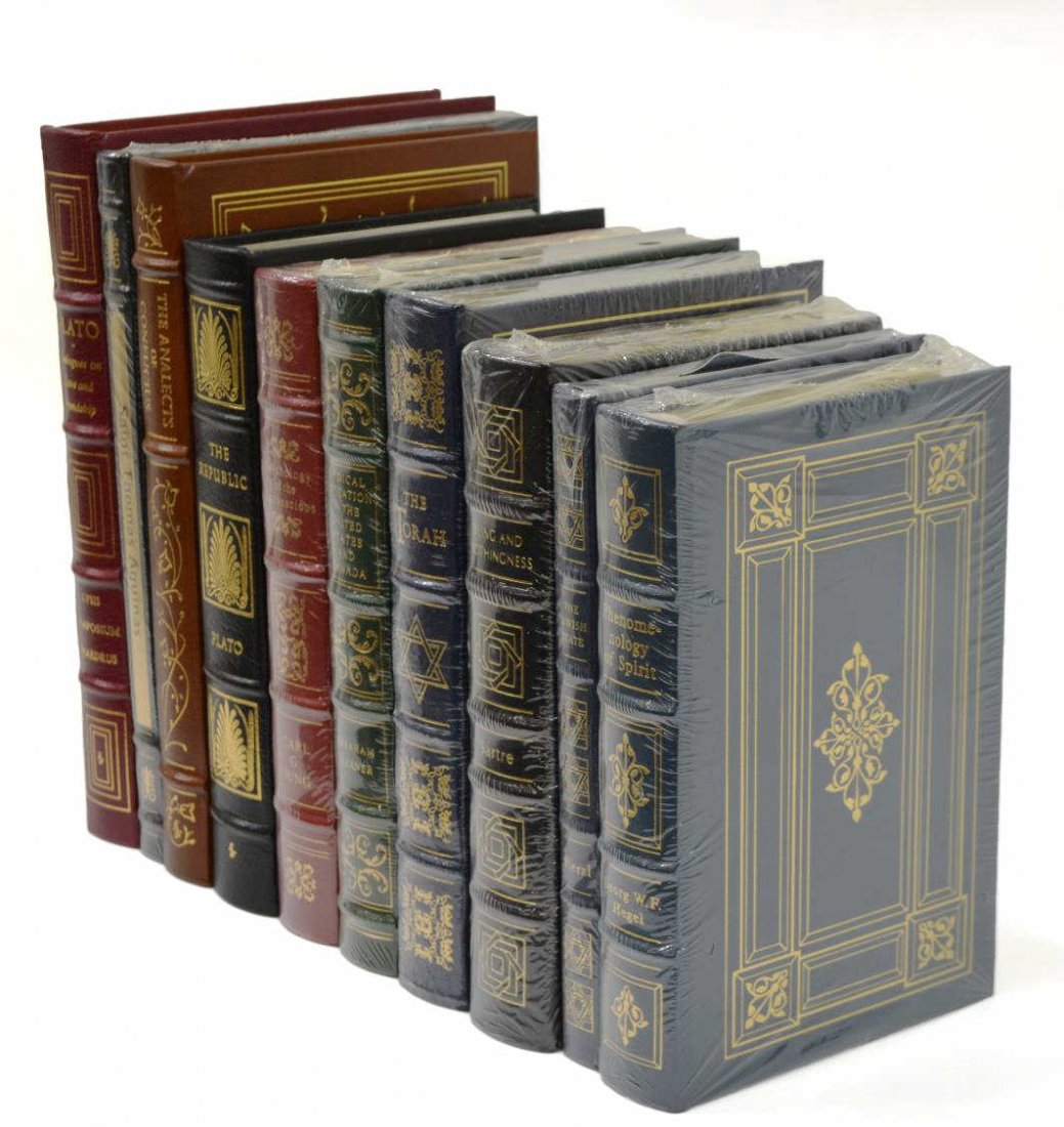 (10) COLLECTION OF LEATHER BOUND BOOKS (1 of 10)