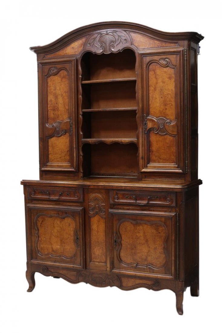 FRENCH PROVINCIAL BUFFET A DEUX CORPS, 19TH C., (1 of 4)