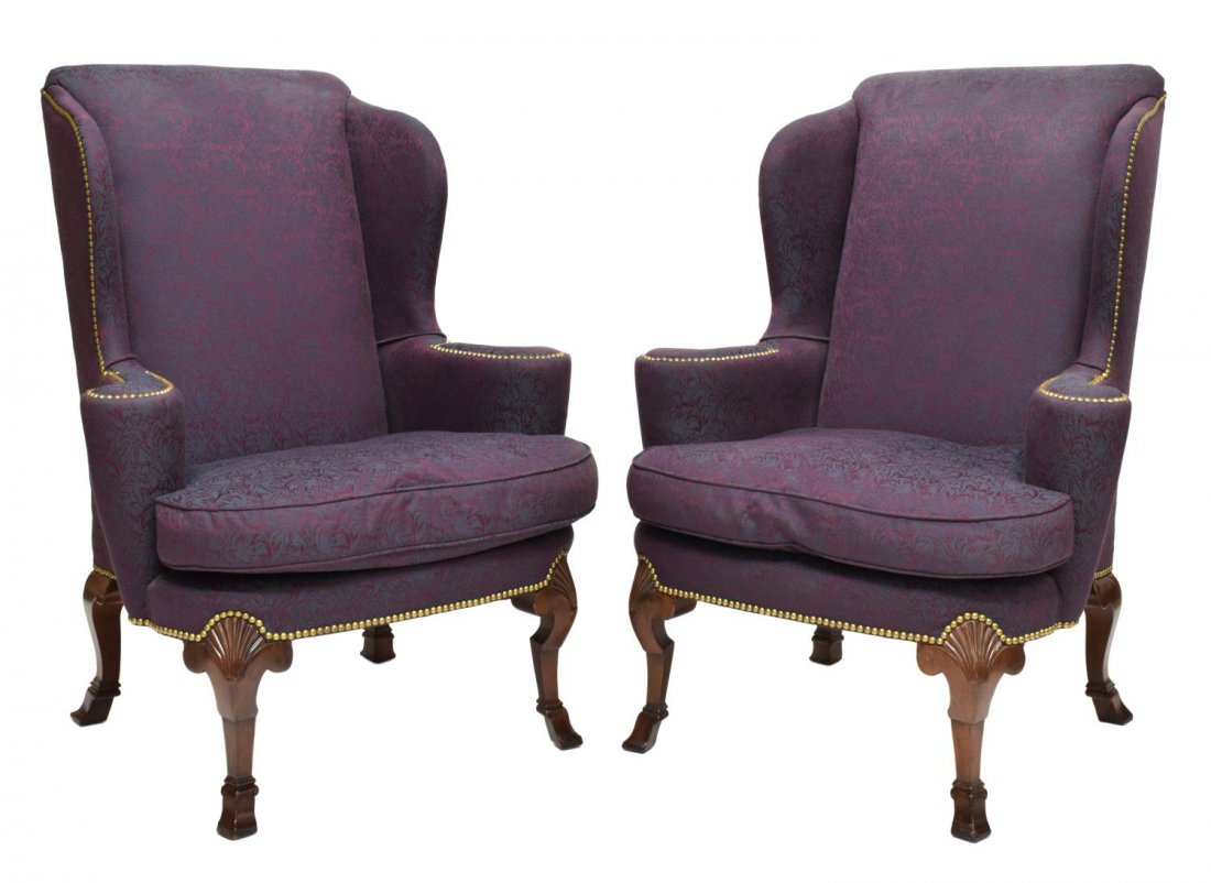 (2) BAKER CHIPPENDALE STYLE CHAIRS, CHARLESTON (1 of 2)