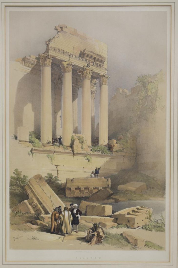 DAVID ROBERTS (1796-1864) COLOR LITHOGRAPH (1 of 4)