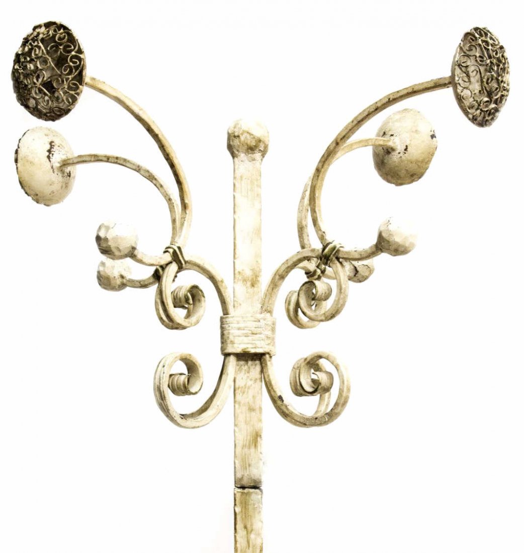 ITALIAN PAINTED IRON STANDING HALL TREE (1 of 3)