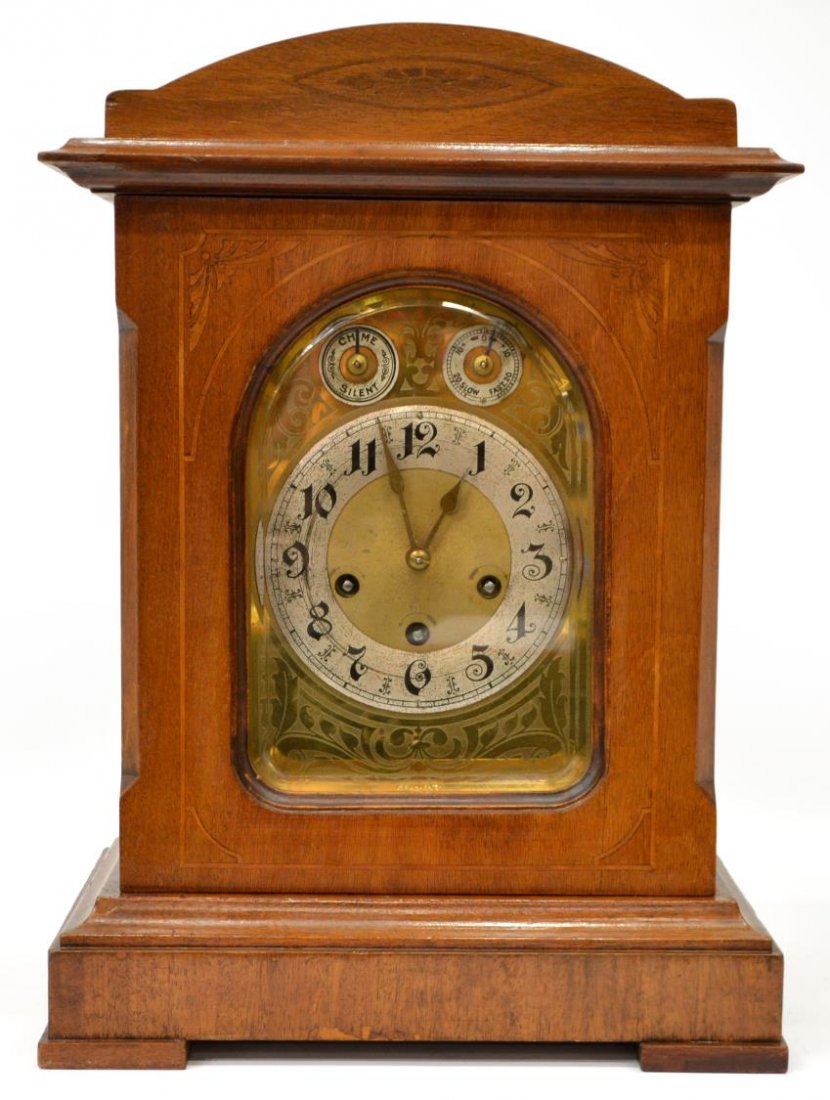 GERMAN JUNGHANS CHIMING BRACKET CLOCK 20TH C. (1 of 5)