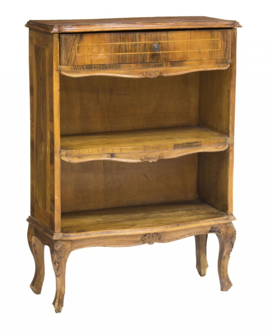 ITALIAN PATCHWORK SINGLE DRAWER & SHELVED CABINET (1 of 2)