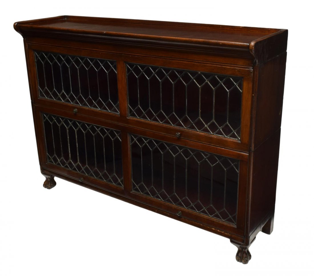 LAWYERS LEADED GLASS STACKING BOOKCASE (1 of 3)