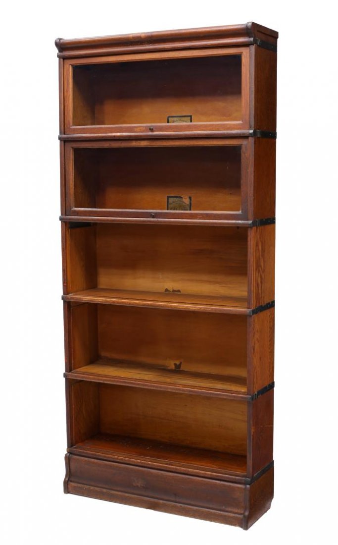 GLOBE WERNICKE FIVE STACK LAWYER'S BOOKCASE (1 of 5)