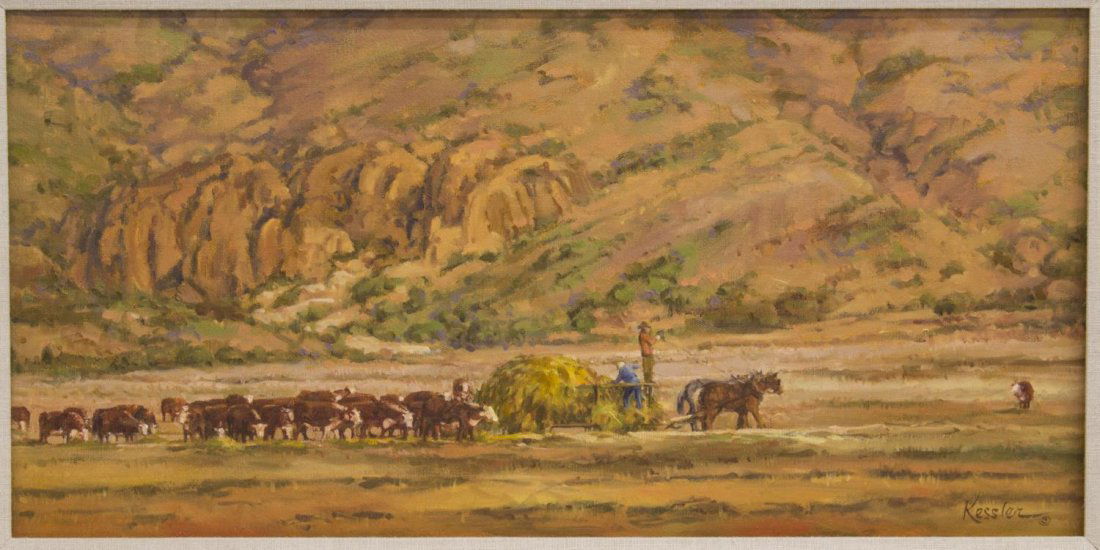 MARGARET KESSLER (20TH/21ST C.) TEXAS CATTLE (1 of 5)