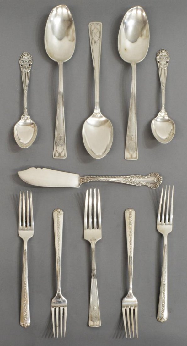 (11) STERLING SILVER FLATWARE, ASSORTED MAKERS (1 of 10)
