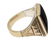 GENTS ESTATE 10KT TWO TONE GOLD & ONYX RING - 2