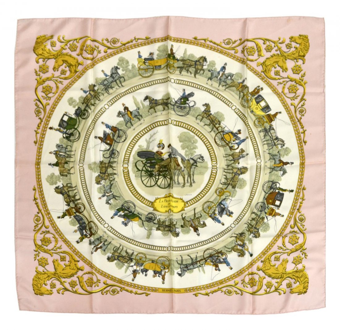 HERMES 'LA PROMENADE DE LONGCHAMPS' SILK SCARF (1 of 6)