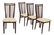 4) DANISH MODERN DESIGN SPINDLE BACK DINING CHAIRS