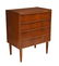 DANISH MID CENTURY MODERN TEAK CHEST OF DRAWERS