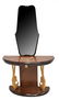 ITALIAN ART DECO DEMI-LUNE MIRRORED CONSOLE TABLE - 2