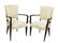 (2) FRENCH MID-CENTURY MODERN COWHIDE CHAIRS