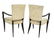 (2) FRENCH MID-CENTURY MODERN COWHIDE CHAIRS - 2