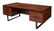 DANISH MID-CENTURY MODERN ROSEWOOD PEDESTAL DESK