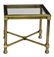 FRENCH GLASS & BRASS SIDE TABLE, MAISON JANSEN - 2
