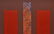 MODERN PAINTING, RED, MAUVE & SILVER, VERA SIMONS - 2