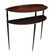 ITALIAN DESIGN ROSEWOOD DEMILUNE CONSOLE TABLE