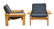 (2) DANISH MODERN DESIGN OAK OPEN ARMCHAIRS, 1970S - 2