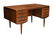 DANISH MID-CENTURY MODERN ROSEWOOD PEDESTAL DESK