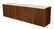 MID-CENTURY TEAKWOOD & TRAVERTINE HANGING CABINET