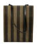 FENDI STRIPED MONOGRAM CANVAS SHOPPER TOTE BAG - 3