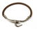 HERMES JUMBO BROWN LEATHER CORD BRACELET