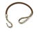 HERMES JUMBO BROWN LEATHER CORD BRACELET - 4