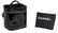 CHANEL BLACK PATENT LEATHER COSMETIC BAG