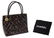 CHANEL QUILTED BROWN PATENT LEATHER MEDALLION BAG