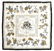 HERMES SILK TWILL 'QUAI LES FLEURS' SQUARE SCARF