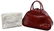 DIOR 'PAILLETTE' RED PATENT LEATHER BOWLING BAG - 2