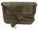 LOEWE GREEN SUEDE & BROWN LEATHER SHOULDER BAG