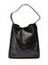 COACH BLACK LEATHER SINGLE STRAP TOTE BAG