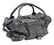 CHLOE 'PADDINGTON' BLUE GRAINED LEATHER HANDBAG