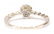 LADIES 18KT GOLD & DIAMOND FLORAL RING - 4