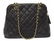 CHANEL BLACK QUILTED LEATHER SHOULDER BAG W/STRAPS